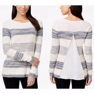 Calvin Klein Jeans Oversized Knit Striped Sweater